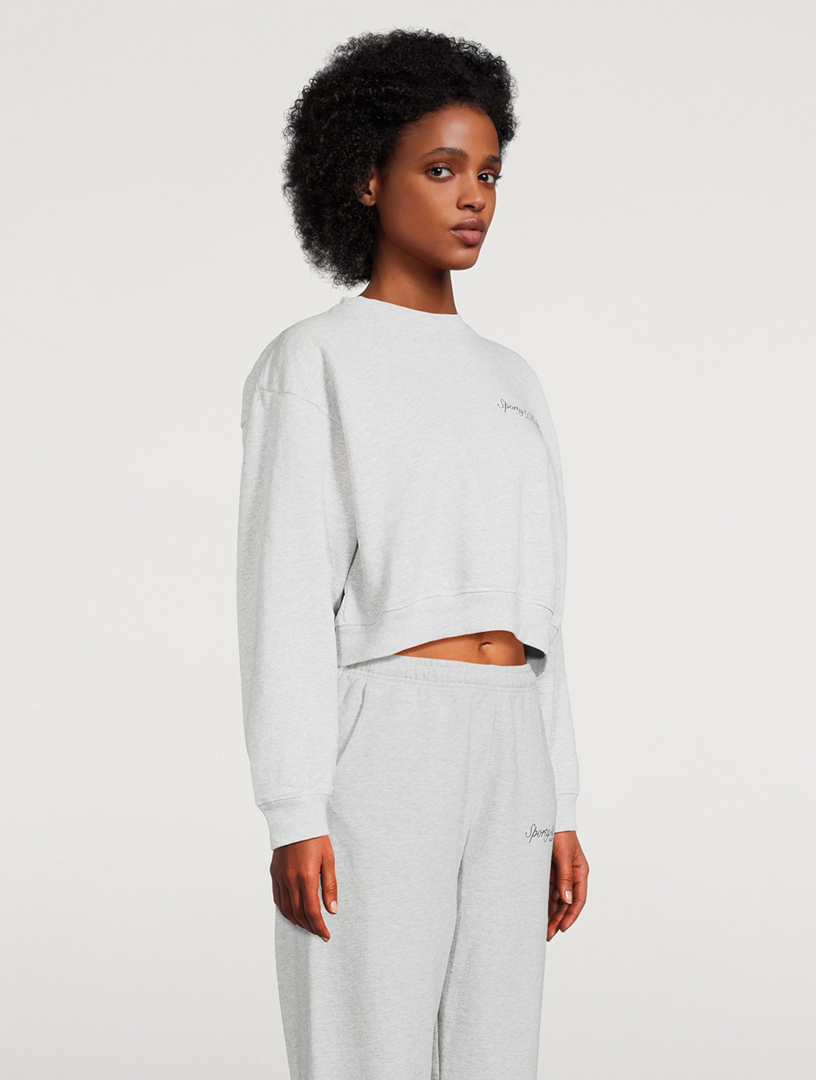 French Cropped Sweatshirt