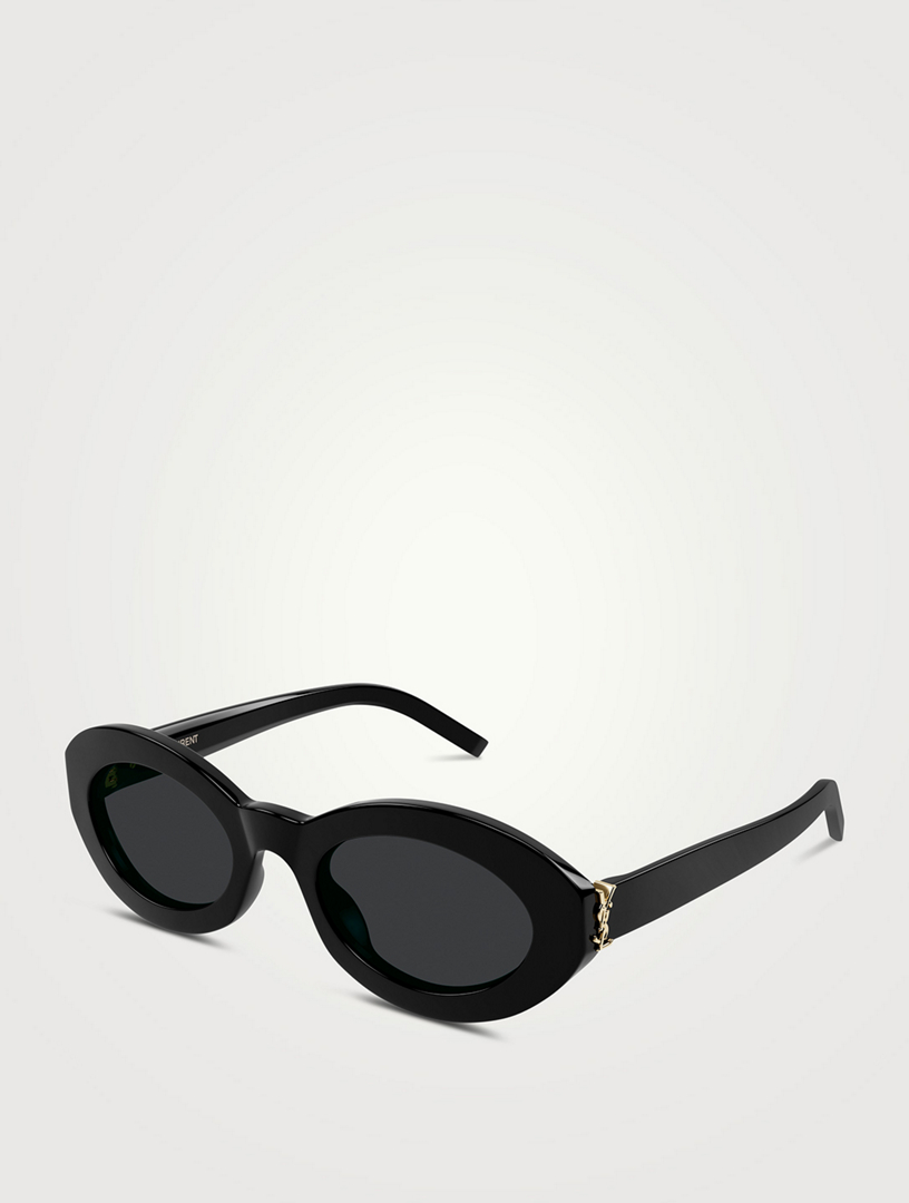 SAINT LAURENT SL M136 Oval YSL Monogram Sunglasses Holt Renfrew