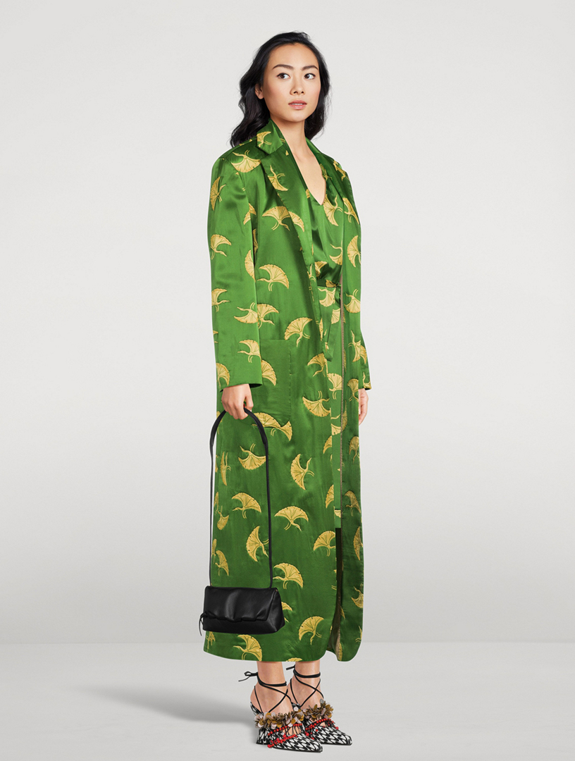Rougies Satin Coat Bird Print