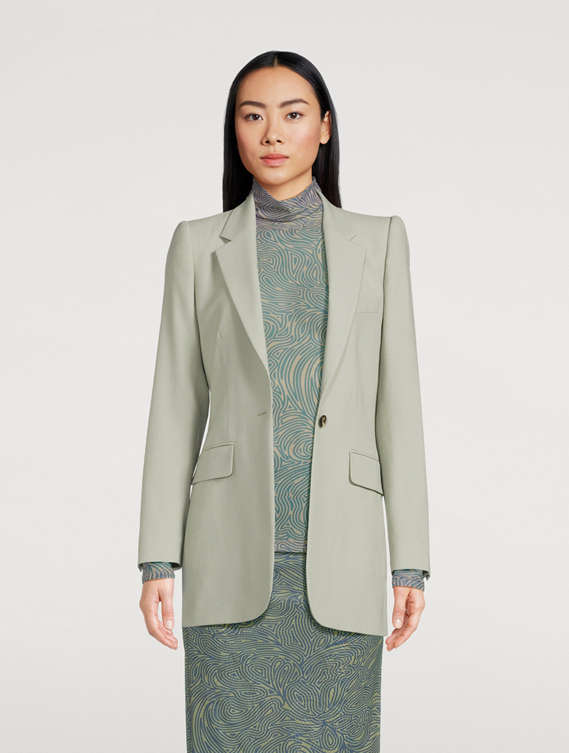Lovat Single-Breasted Wool Blazer