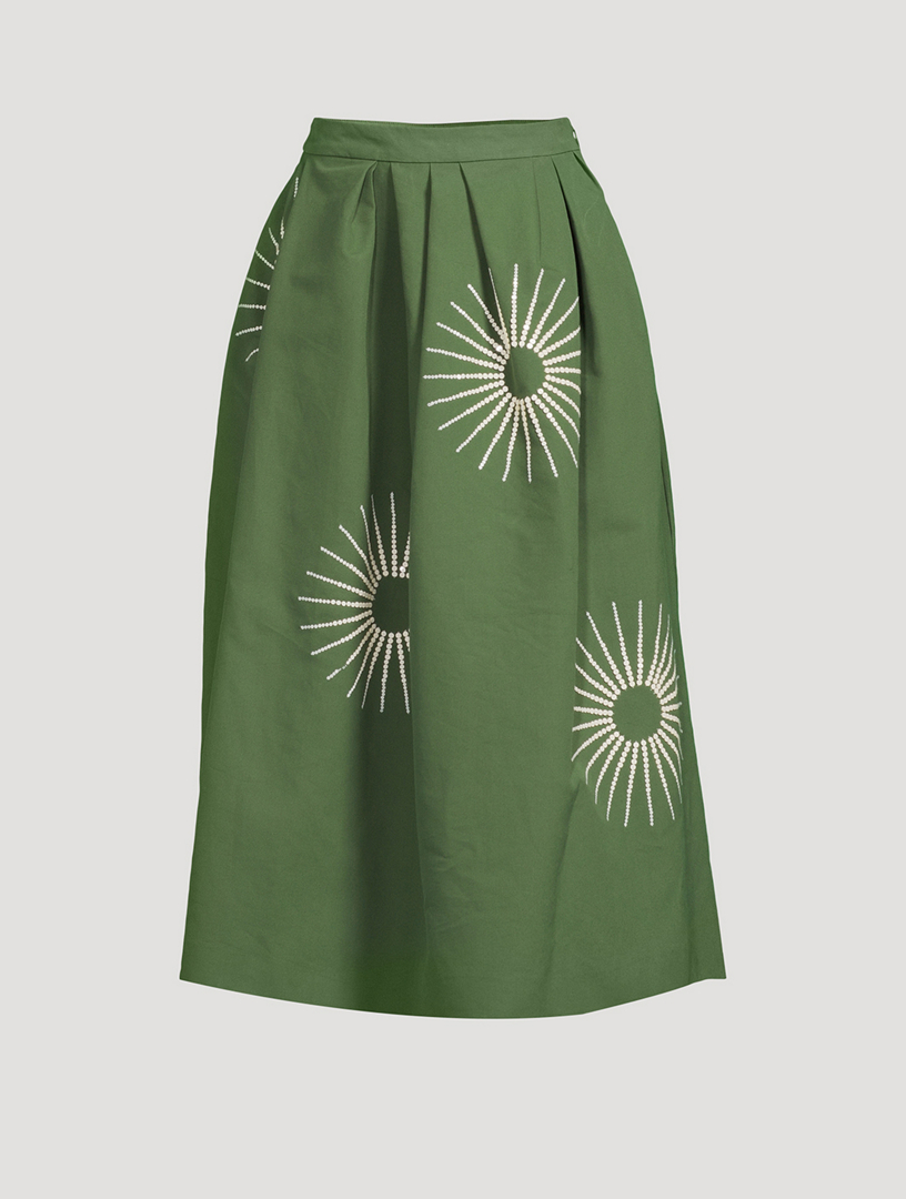 スカート Dries Van Noten Gonna Midi Soni Stampata Soni pleated midi skirt in pink - Dries Van Noten | Mytheresa