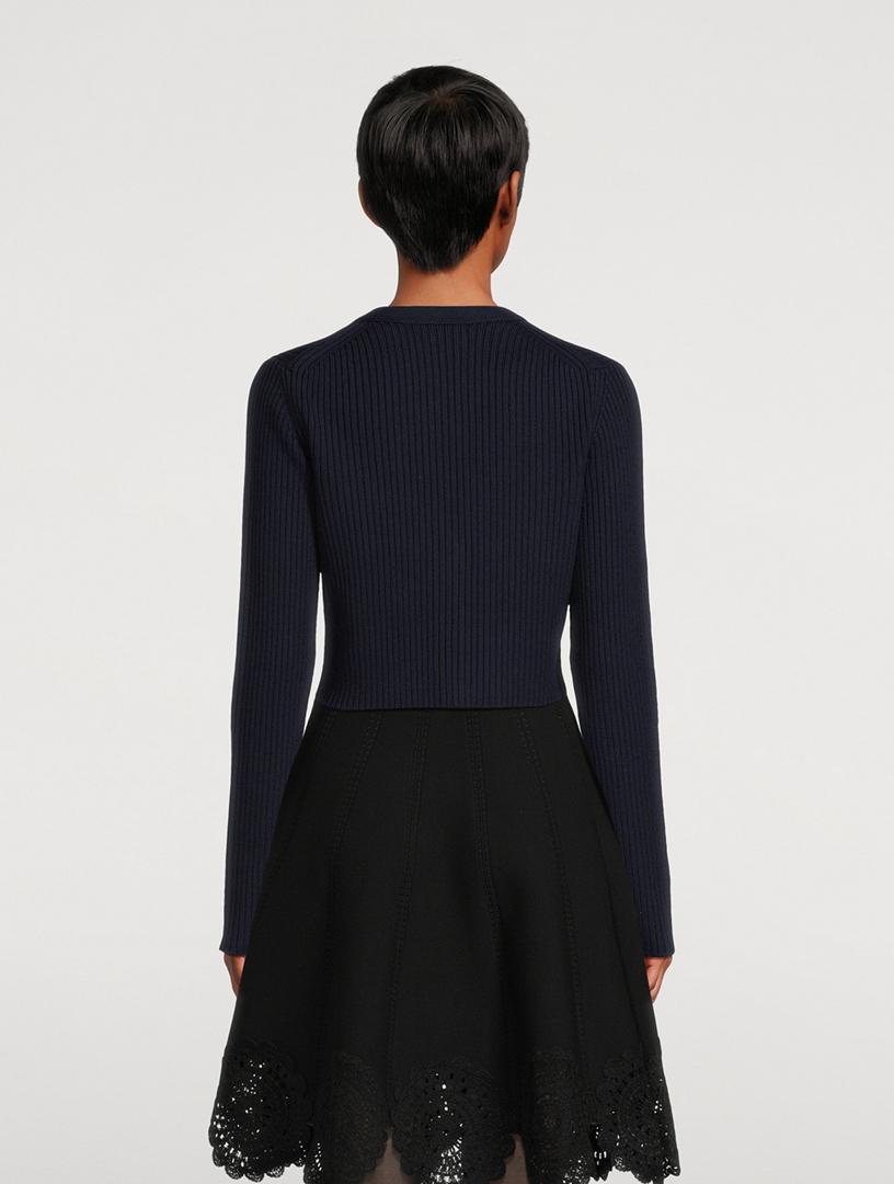 Embellished Cropped Cardigan