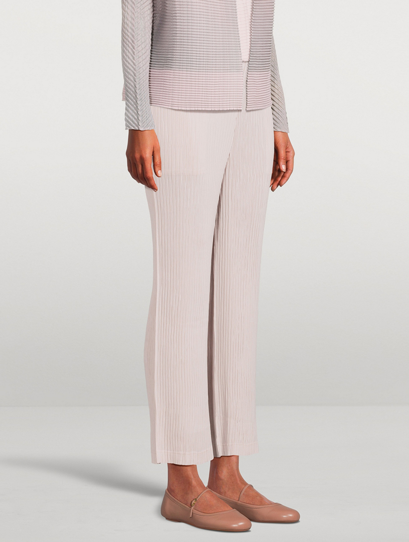 ISSEY MIYAKE Hatching Pleats Pants | Holt Renfrew