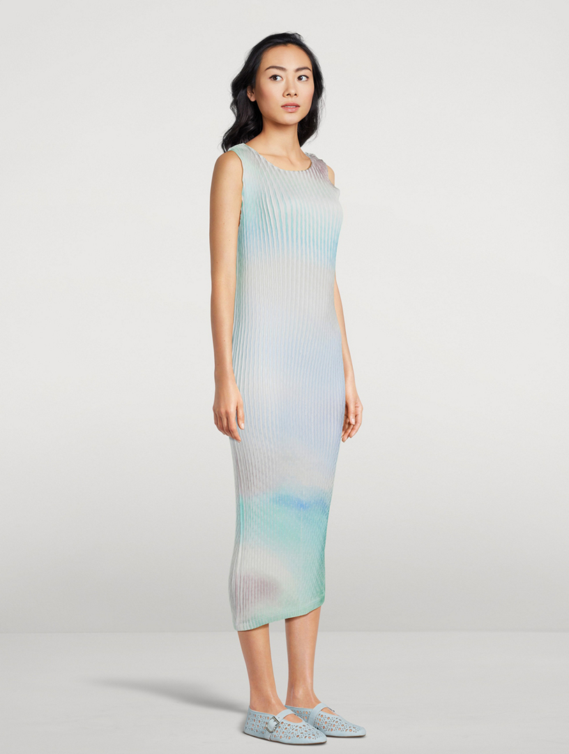 Suffused Pleats Dress