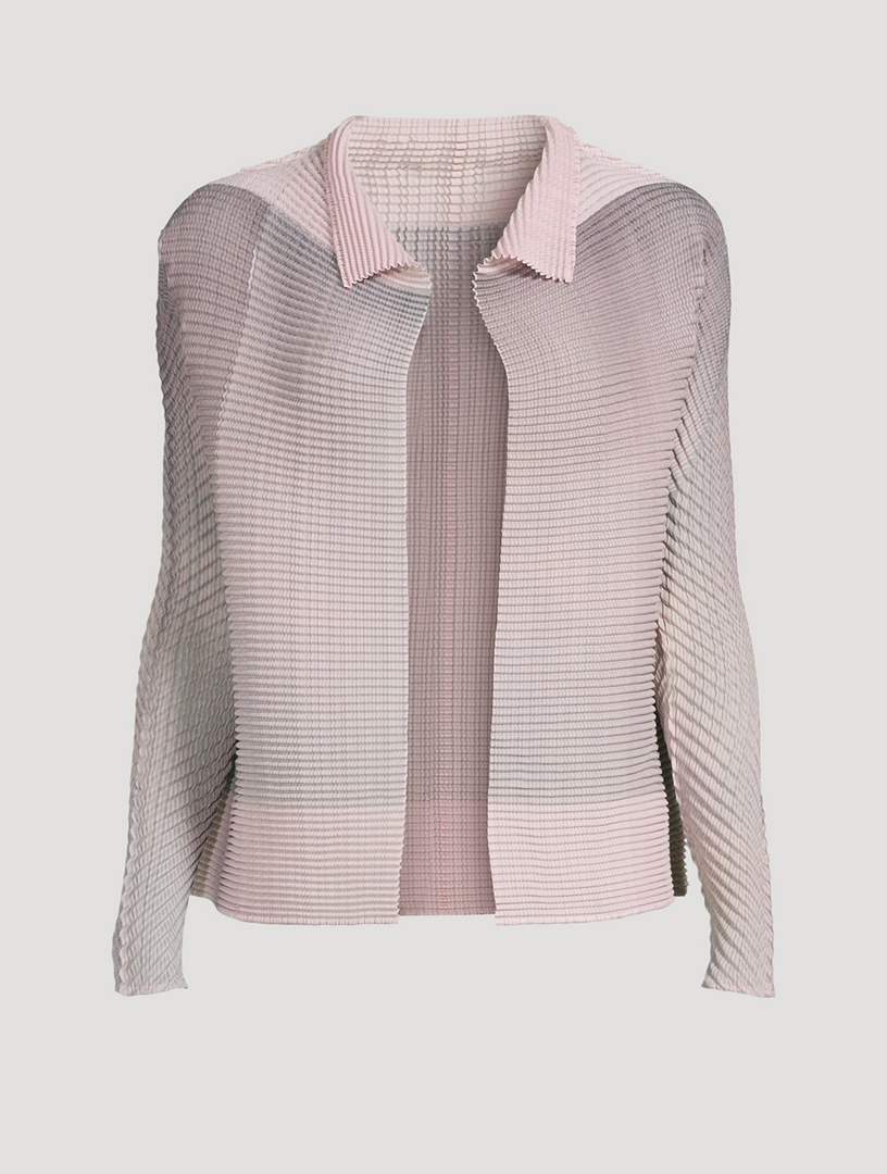 Pastel Pleats Cardigan