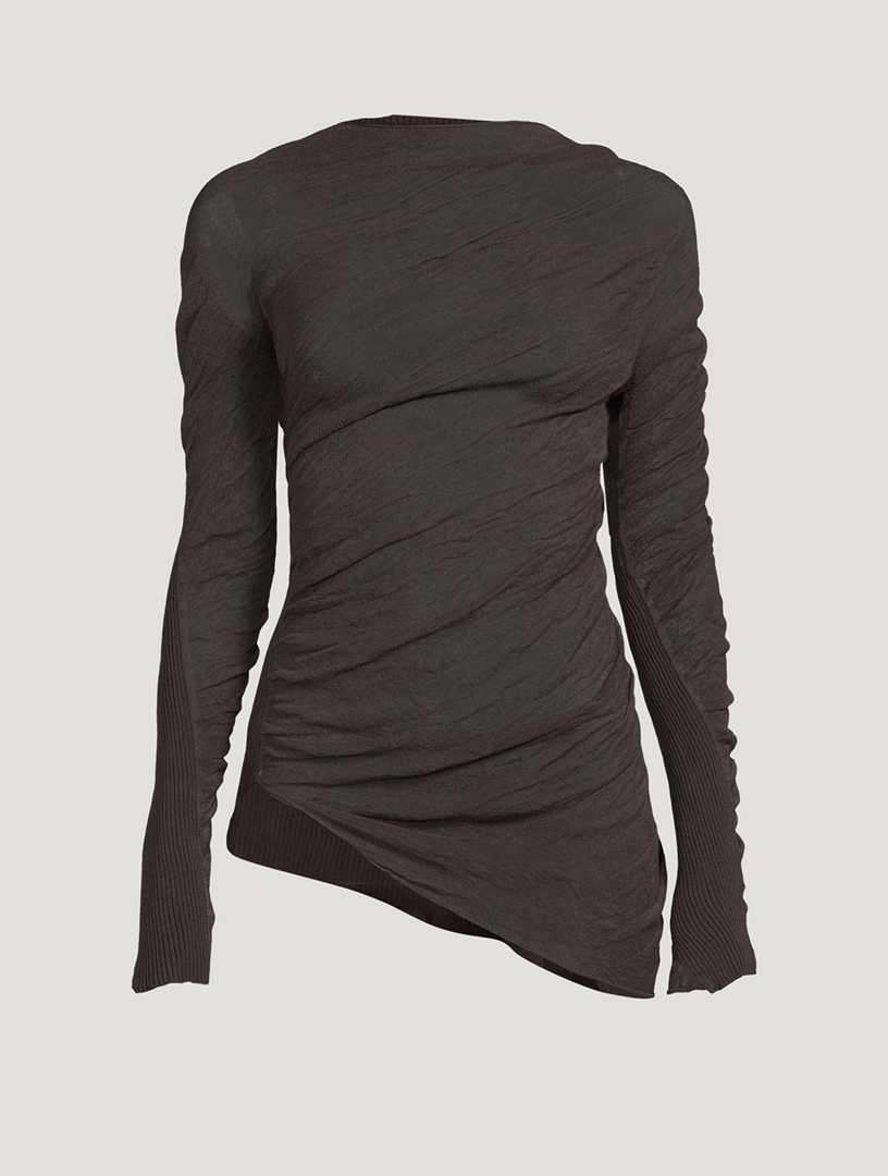 Issey Miyake APOC INSIDE 2-way Reversible Gradient Cropped Pullover