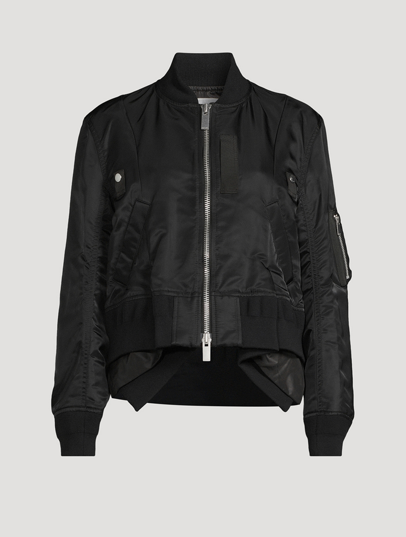 SACAI Nylon Twill Blouson Bomber Jacket | Holt Renfrew