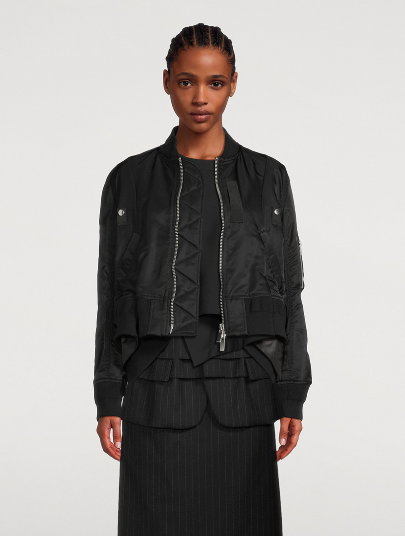 SACAI Nylon Twill Blouson Bomber Jacket | Holt Renfrew