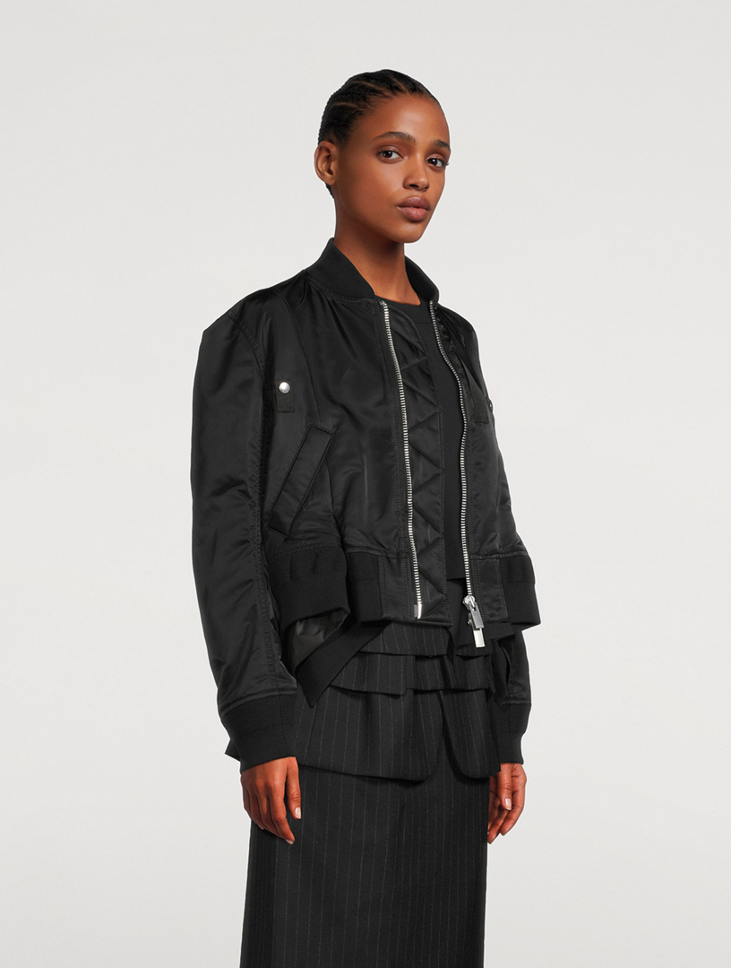 SACAI Nylon Twill Blouson Bomber Jacket | Holt Renfrew