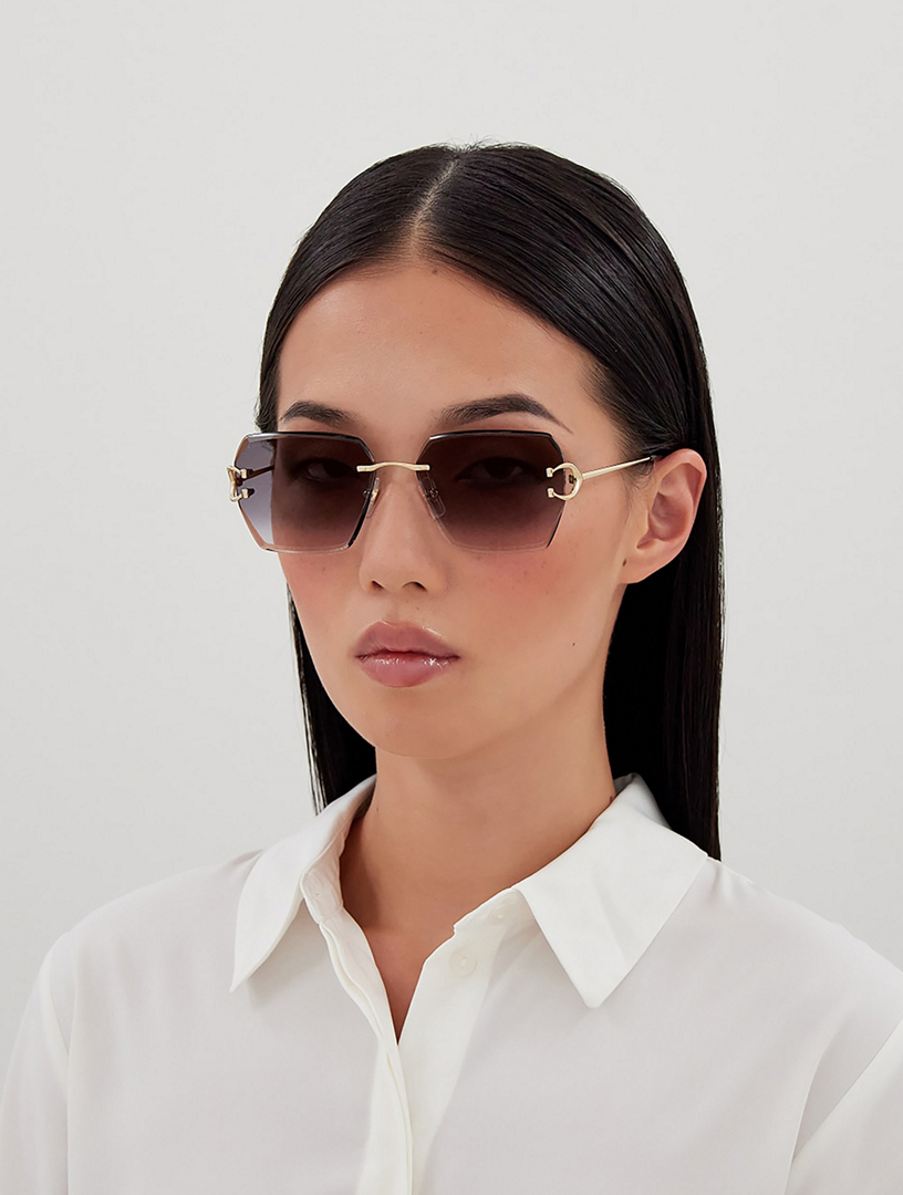 CARTIER Signature C De Cartier Square Sunglasses | Holt Renfrew