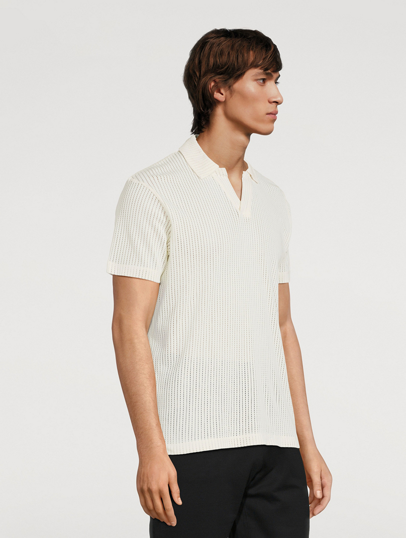 Linear Mesh Polo Shirt