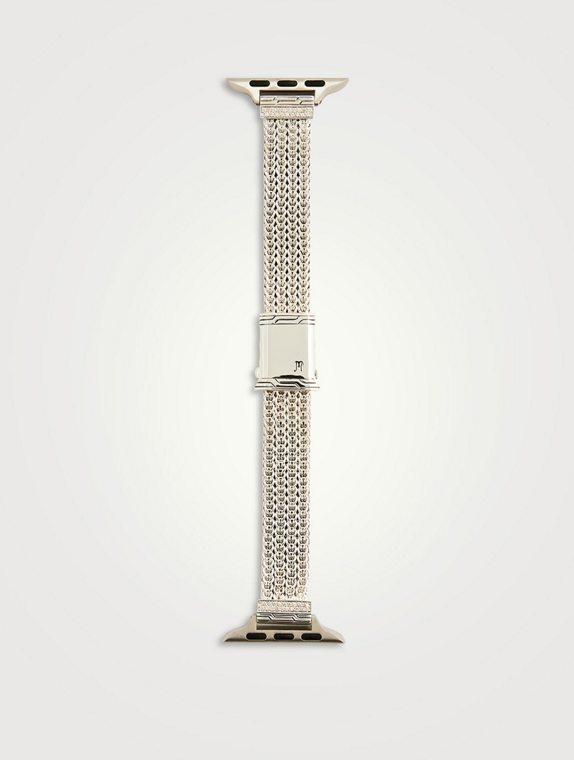 John Hardy Smart Watch Strap 12MM in Sterling Silver Small