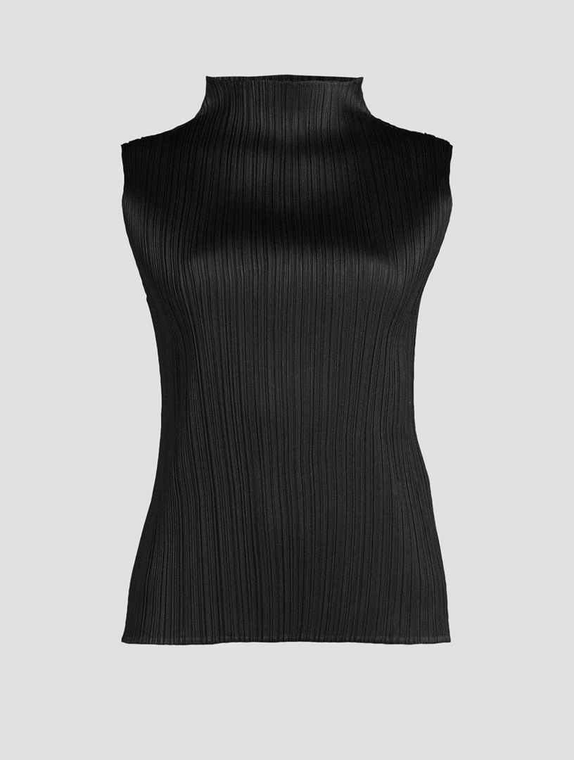 PLEATS PLEASE ISSEY MIYAKE Basics Mockneck Top | Holt Renfrew