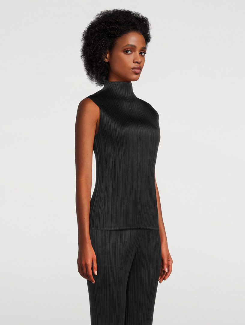 PLEATS PLEASE ISSEY MIYAKE Basics Mockneck Top | Holt Renfrew