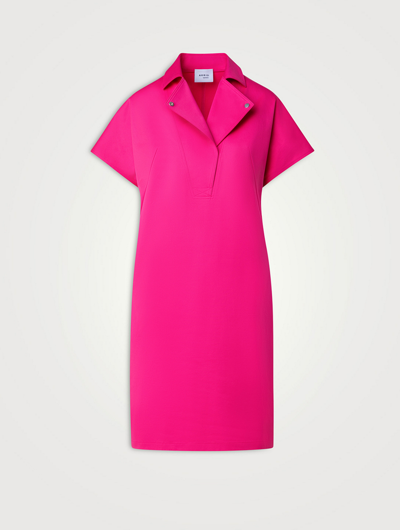 Cotton Gabardine Polo Dress