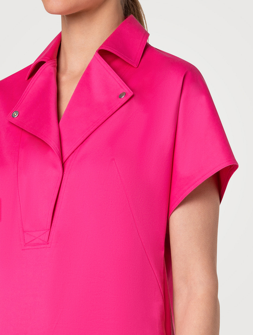 Cotton Gabardine Polo Dress