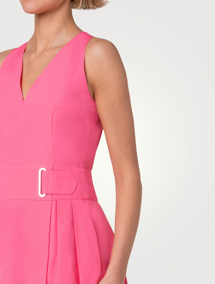 Taffeta Midi Dress