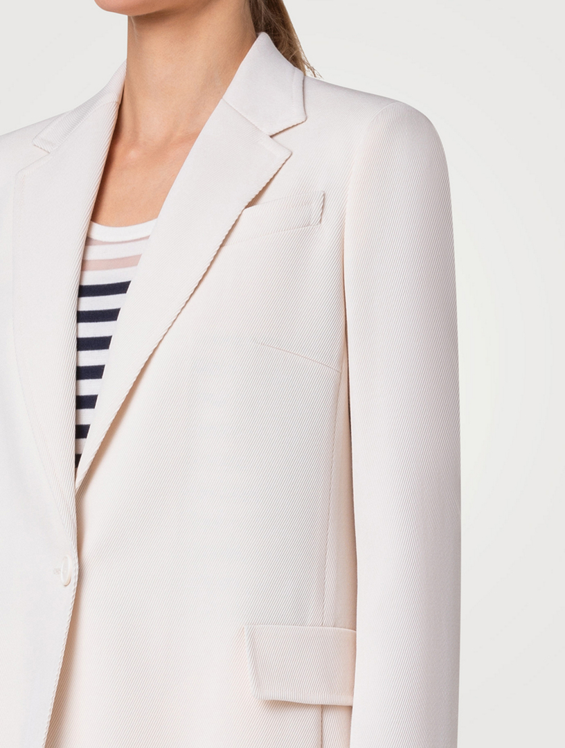 Single-Breasted Wool Blazer