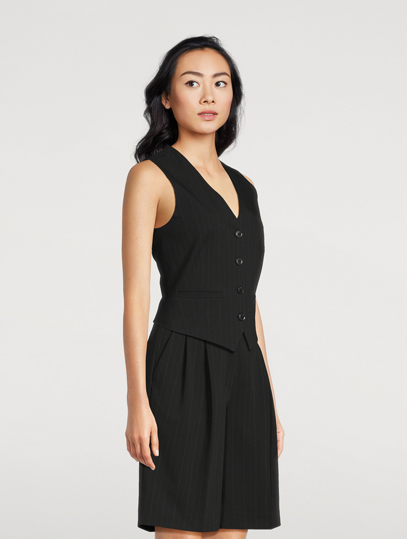 Saramona Pinstriped Vest