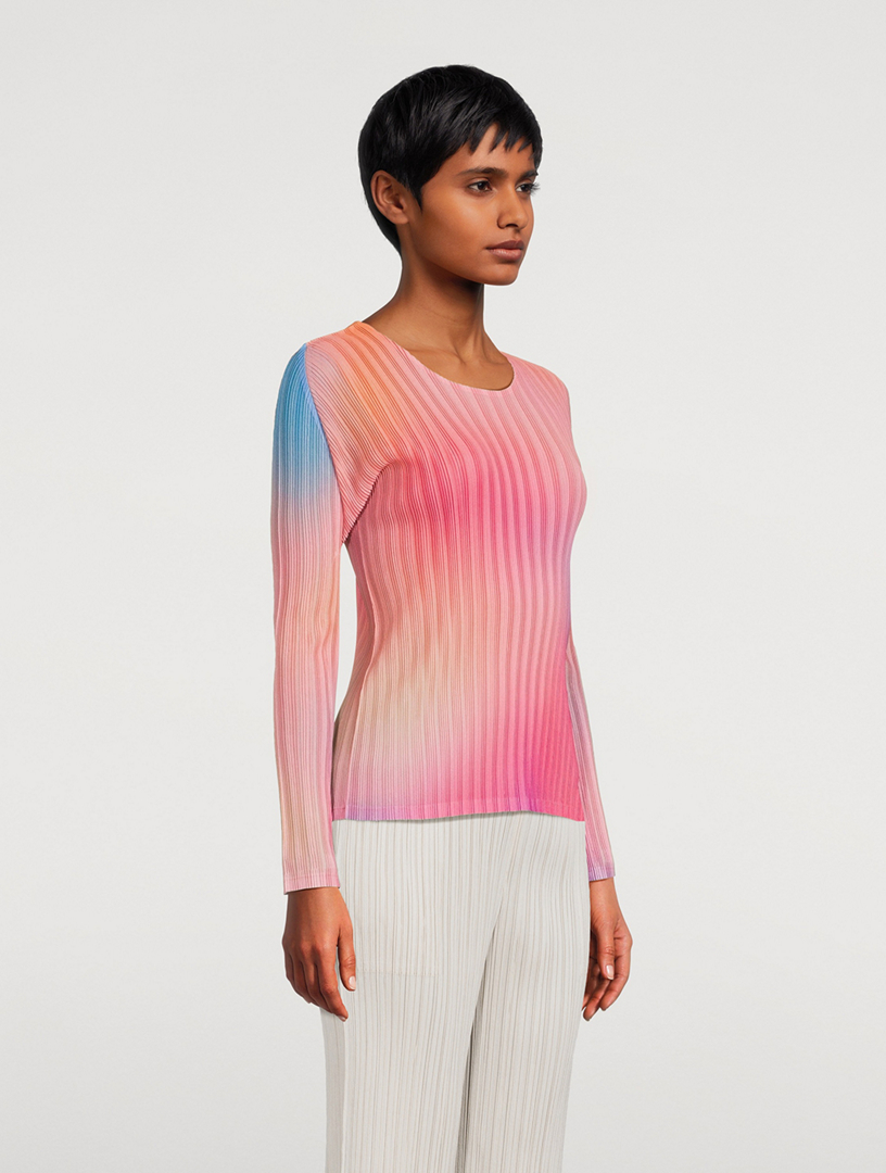 PLEATS PLEASE ISSEY MIYAKE Melty Rib Top | Holt Renfrew