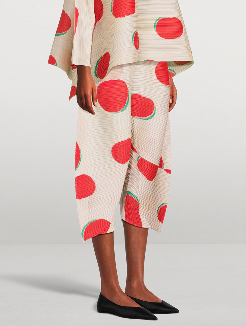 Pantalon Plissé ISSEY MIYAKE PLIS PLEASE - Taille 3, Multicolore, Longueur Entrejambe 9.4 Pouces, Occasion Très Bon état