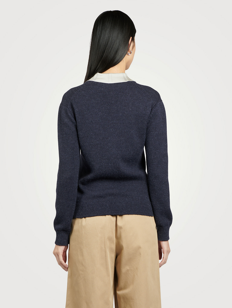 Trompe l'oeil Wool And Silk Sweater