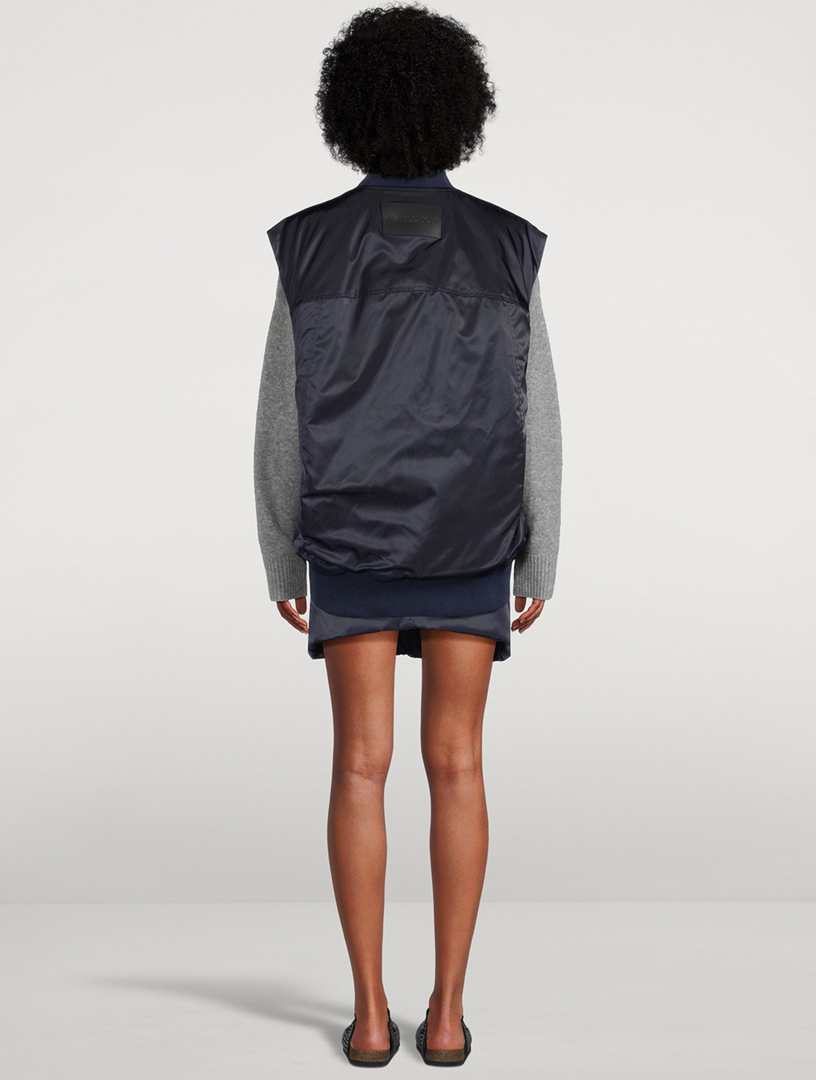 Sleeveless Bomber Jacket