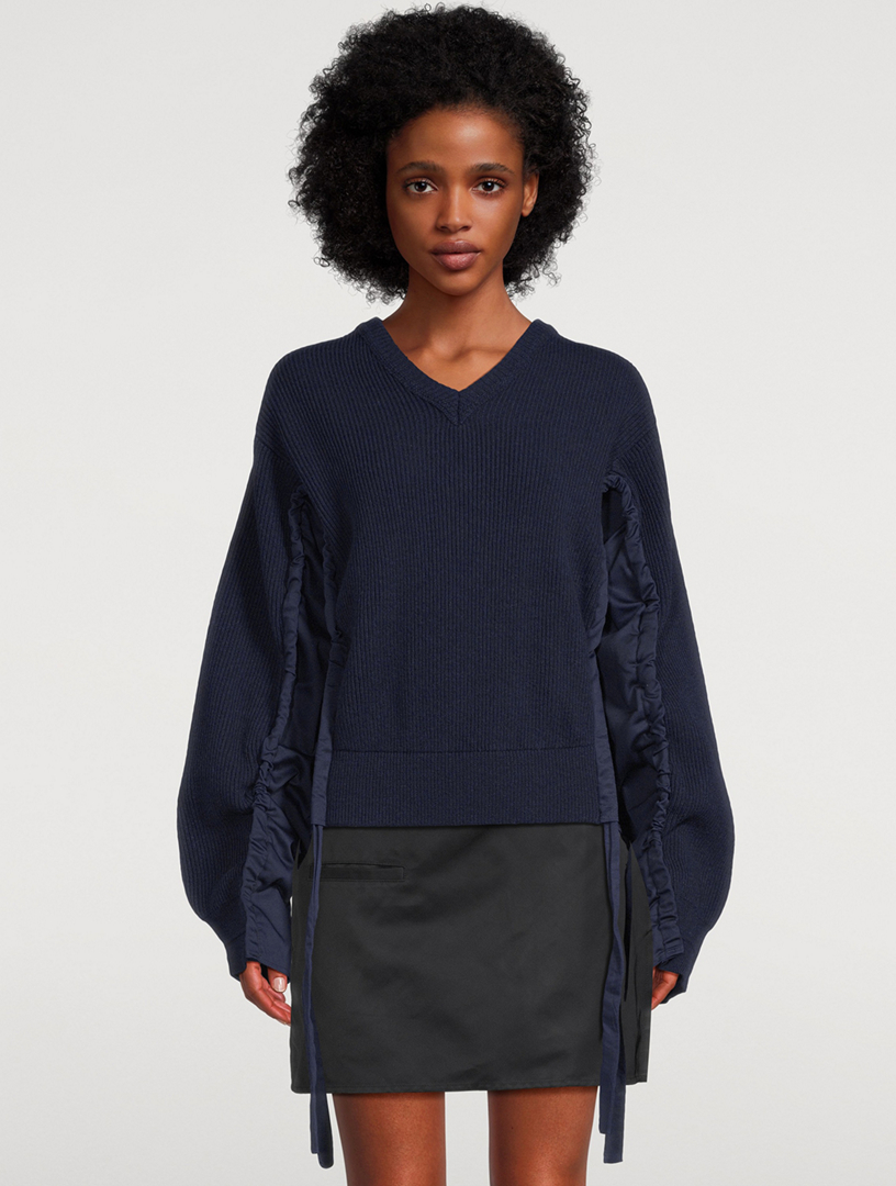 Ruched Sweater