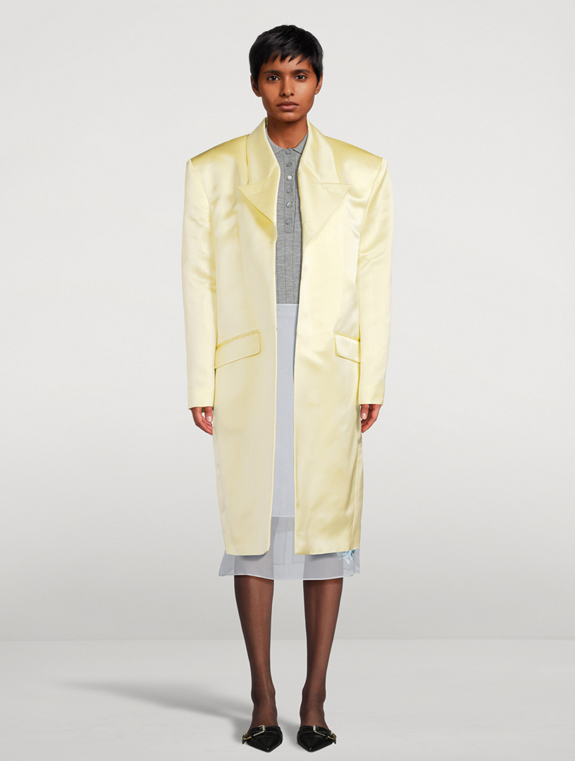Silk Satin Duchess Coat