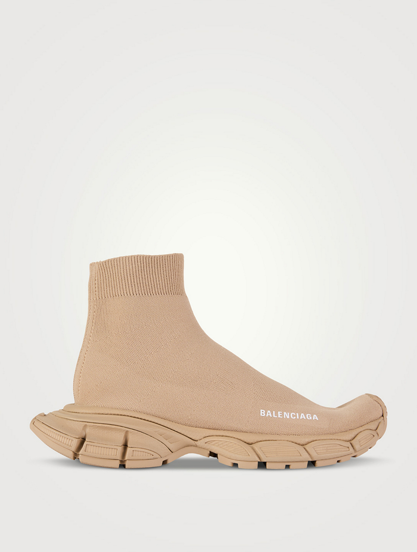 Gold balenciaga sock shoes online