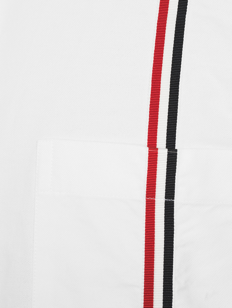 Cotton Shirt With Tricolour Stripe