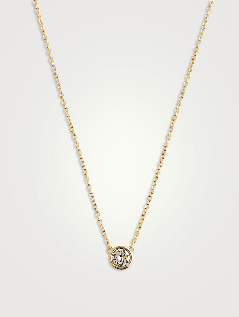 Imber Round Crystal Pendant Necklace