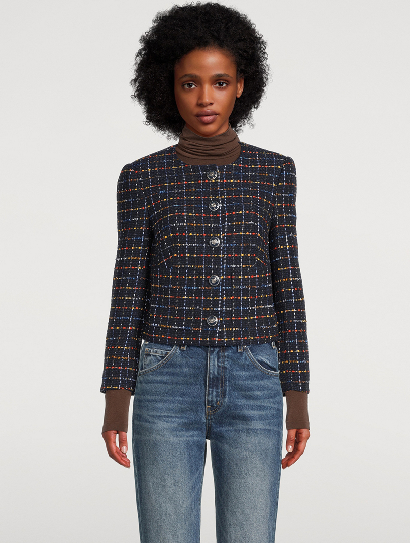 VERONICA BEARD Nathan Cropped Tweed Jacket Holt Renfrew