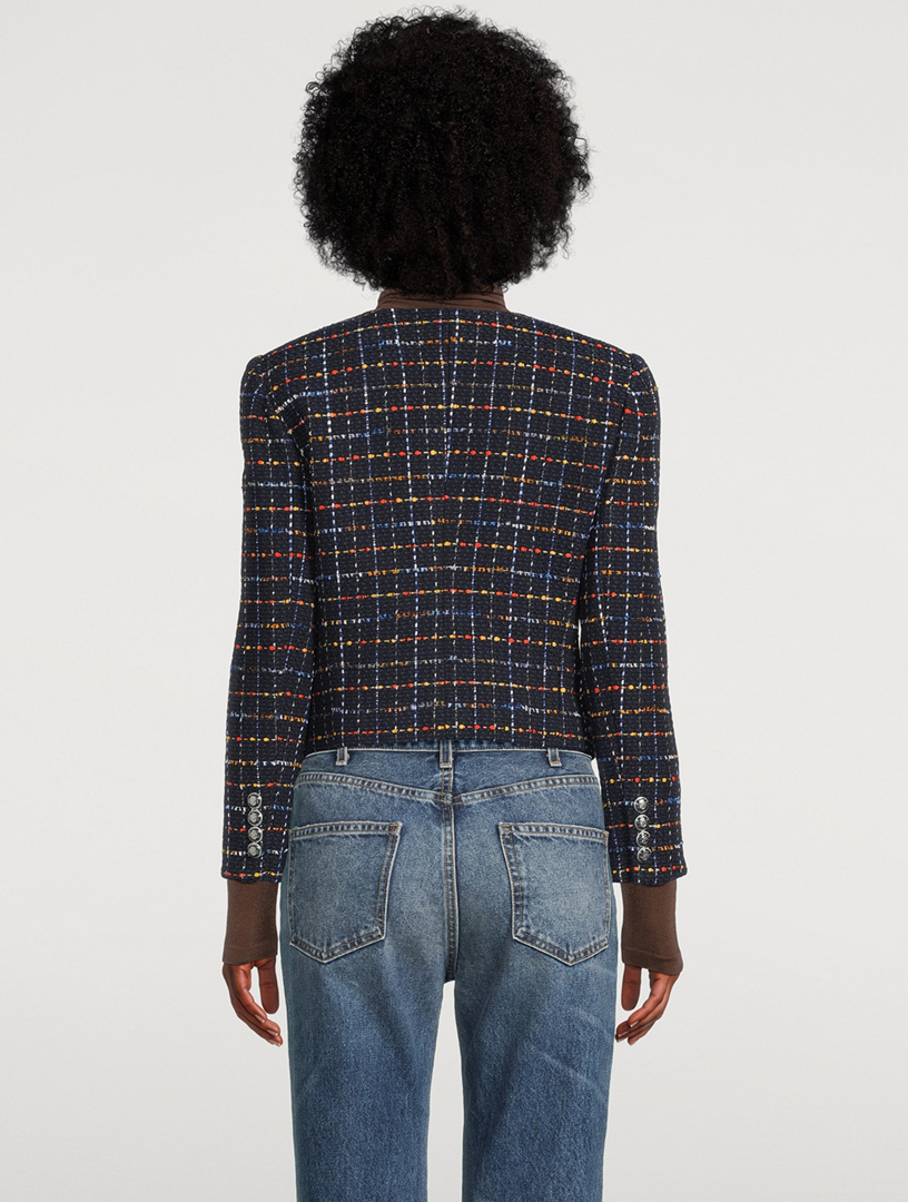 Nathan Cropped Tweed Jacket