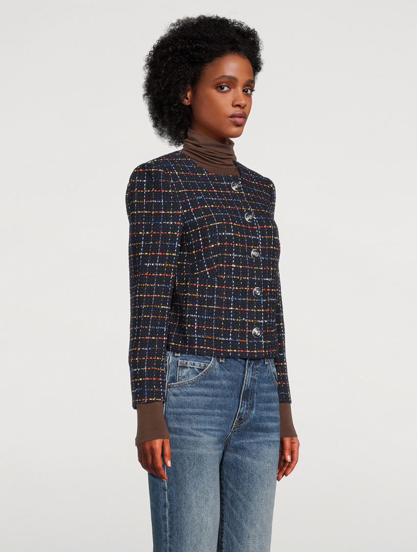 Nathan Cropped Tweed Jacket
