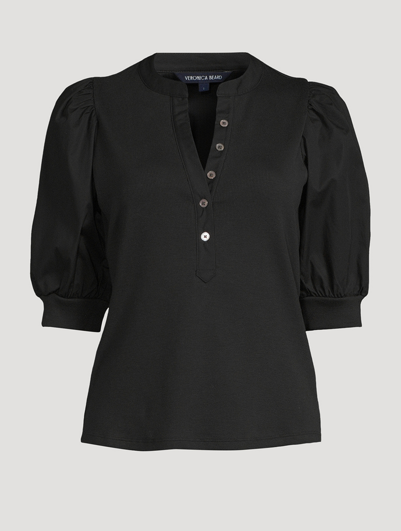 Coralee Puff-Sleeve T-Shirt