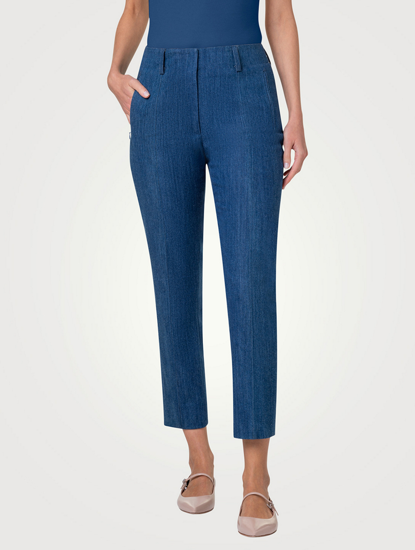 Connor Stretch-Denim Slim Trousers