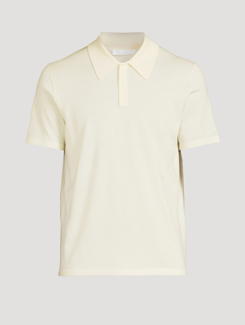 Wool And Silk Fine Gauge Polo Shirt