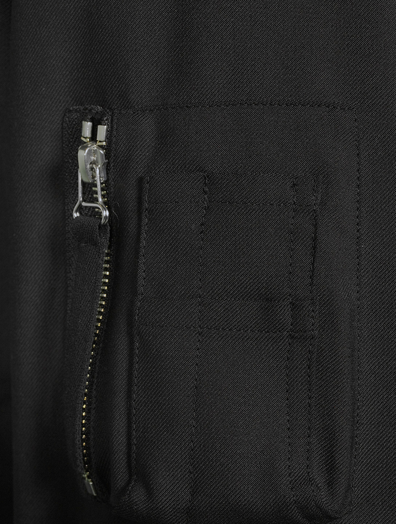 Seatbelt Wool-Blend Bomber Jacket