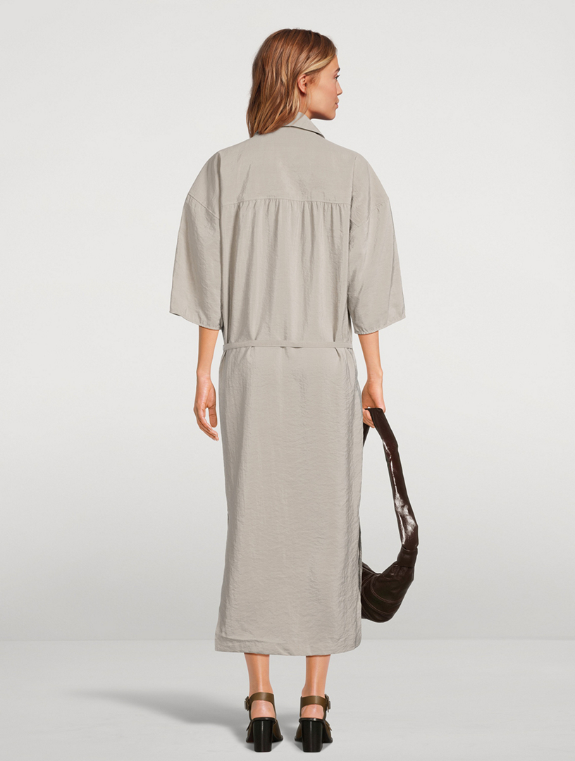 Asymmetric Shirt Dress
