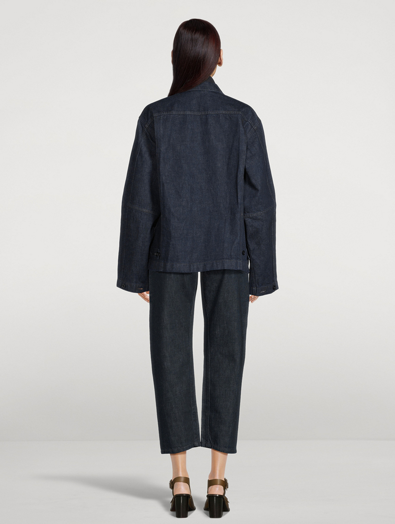 ジャケット・アウター LEMAIRE black boxy denim jacket Lemaire Black Boxy Denim Jacket Black OW306 - DILETTANTE
