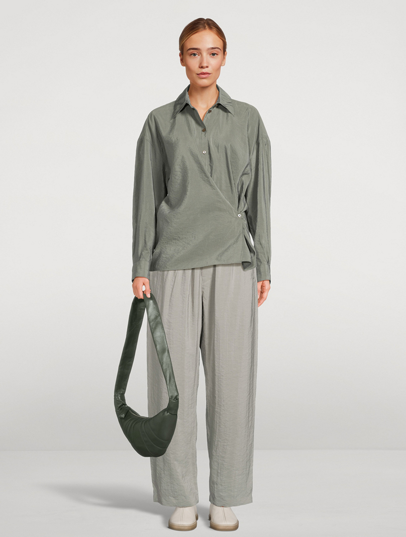 lemaire silk pants 44 新品 タグあり LEMAIRE Silk Belted Pants | Grey | FARFETCH