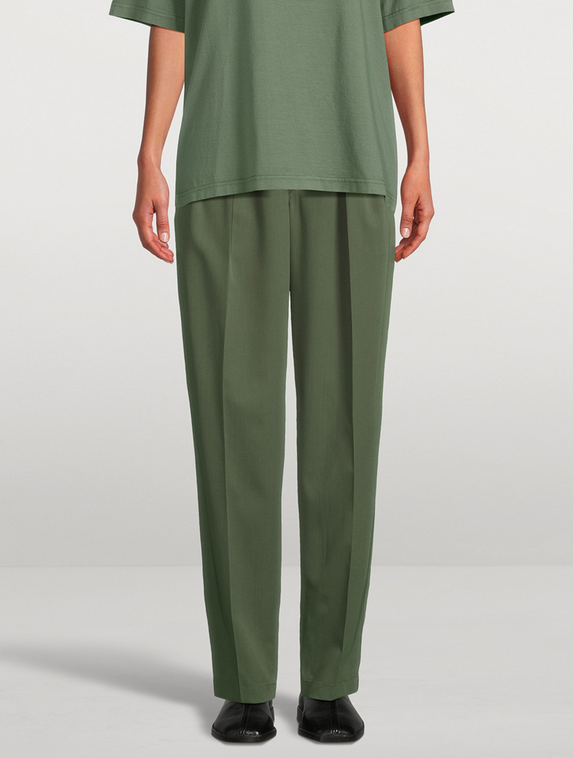 Pleated Wool Trousers