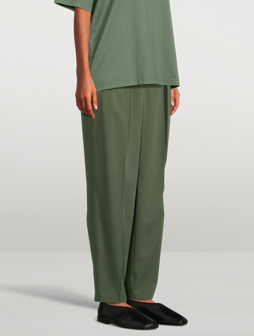 Pleated Wool Trousers