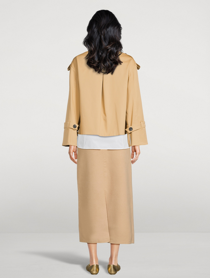 Alisandra Cropped Trench Jacket