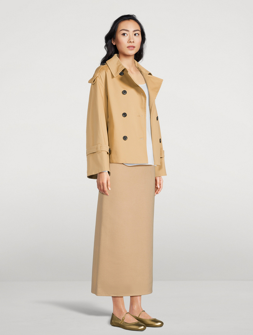 Alisandra Cropped Trench Jacket