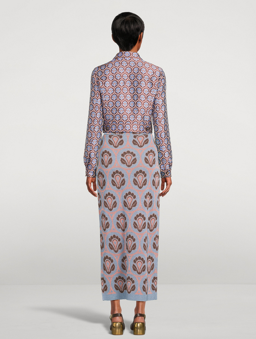 Aurea Jacquard Cropped Jacket
