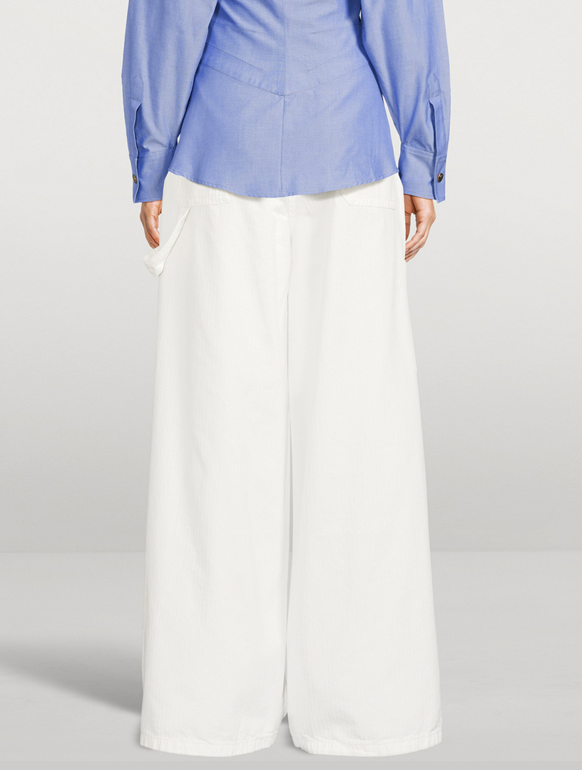 Wide-Leg Carpenter Jeans
