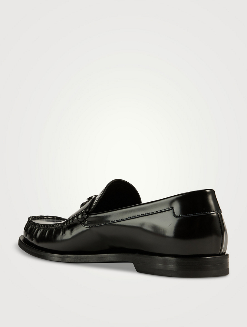 Brushed Leather Loafers