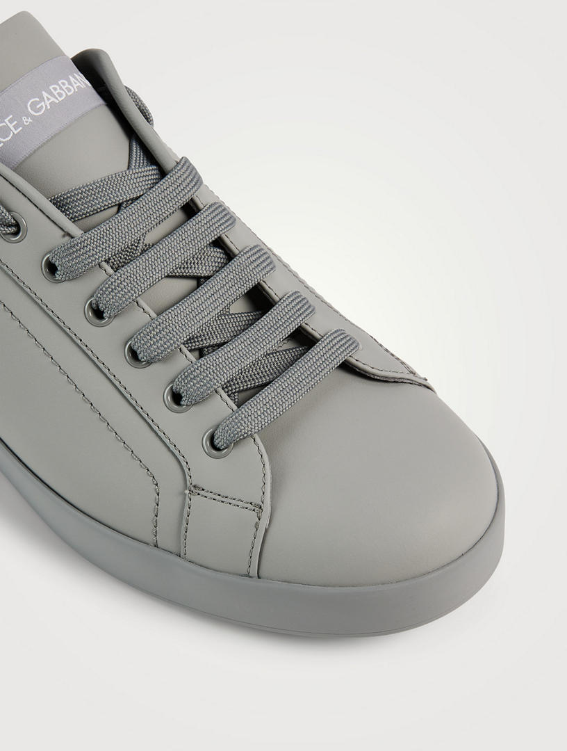 【送料&関税込】Dolce & Gabbana Portofino Leather Sneake DOLCE & GABBANA Portofino Leather Sneakers With Suede | Holt